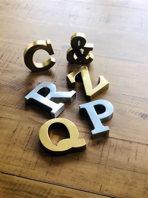 house wall decor with metal letters|small metal letters for crafts.